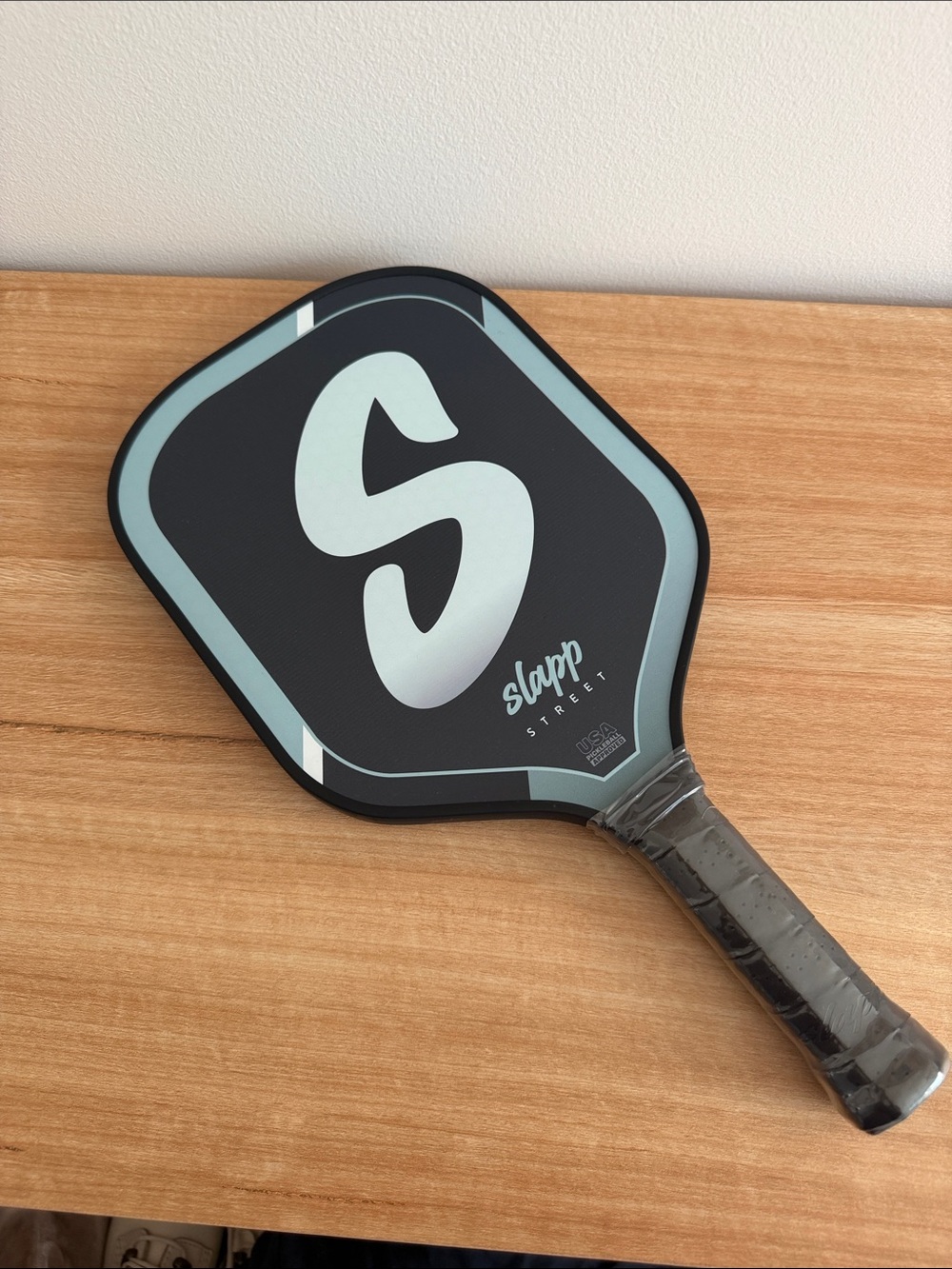 Slapp Street Pickleball Paddle in Teal and Black